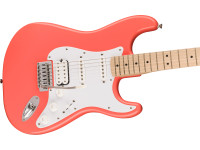 Fender Squier Sonic HSS Maple Fingerboard White Pickguard Tahitian Coral Fender Squier Sonic HSS Maple Fingerboard White Pickguard Tahitian Coral